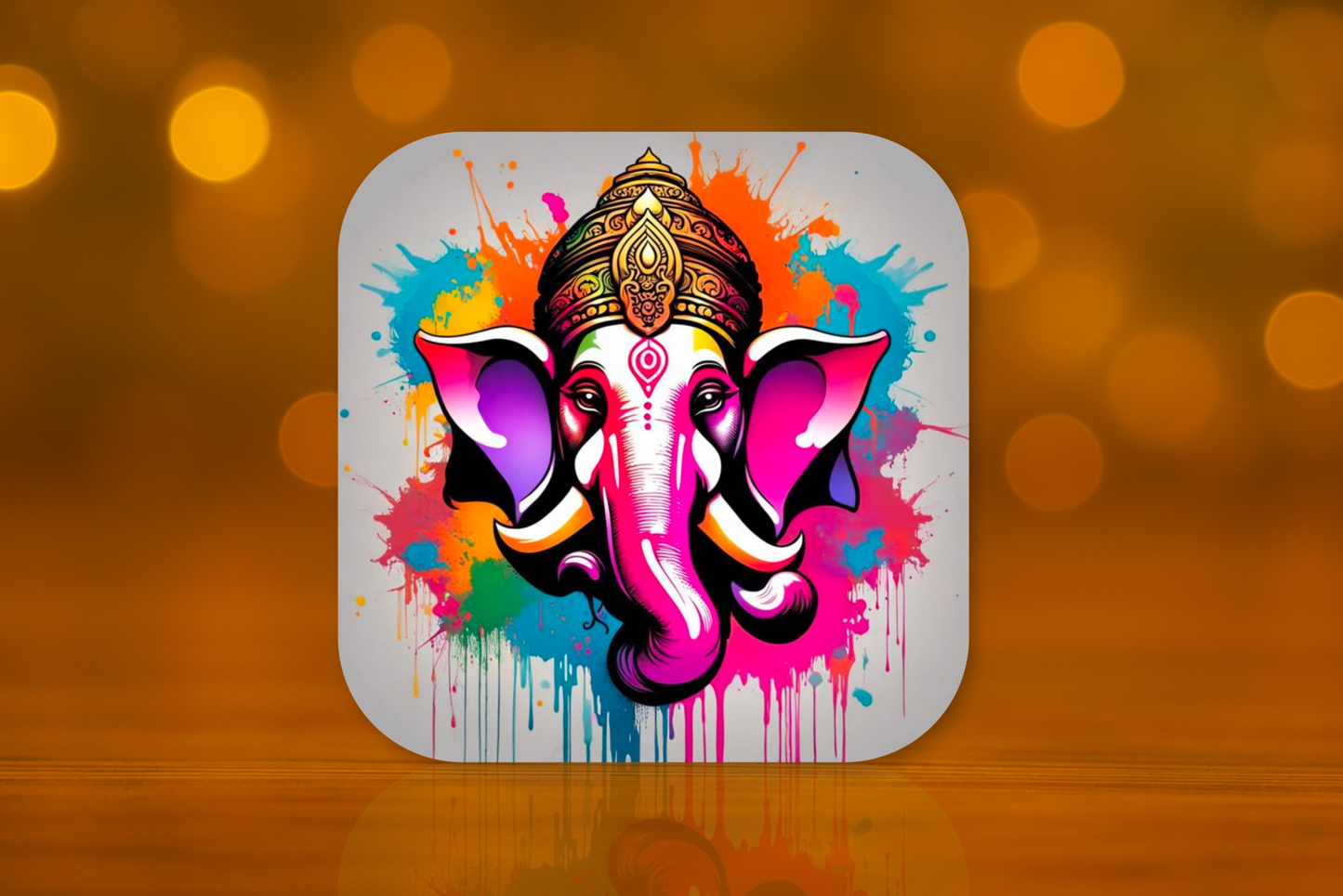 Lord Ganesh Ji Design Fridge Magnet
