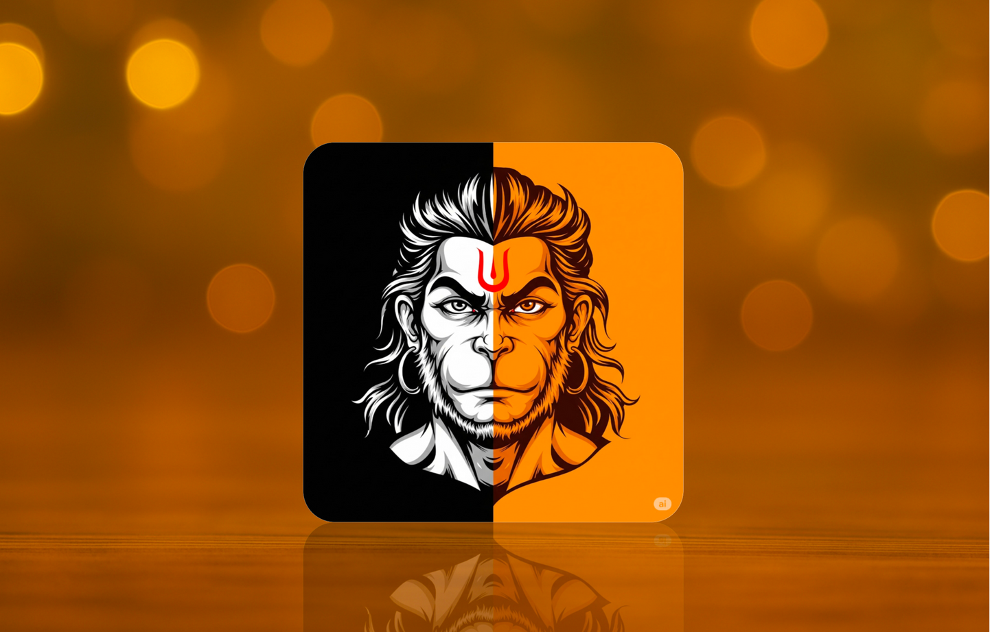 Lord Hanuman Ji Design Fridge Magnet