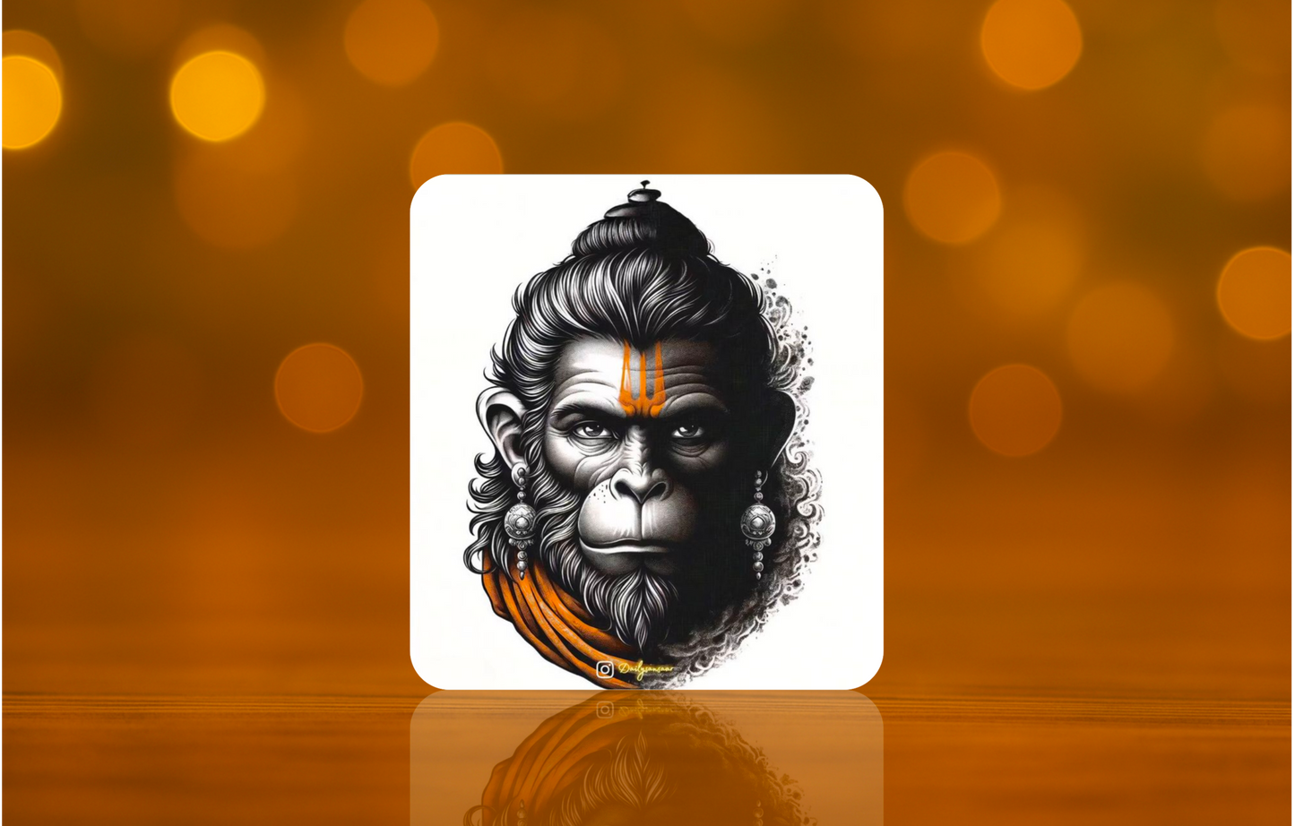 Lord Hanuman Ji Design Fridge Magnet