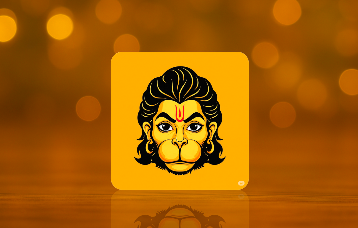 Lord Hanuman Ji Design Fridge Magnet