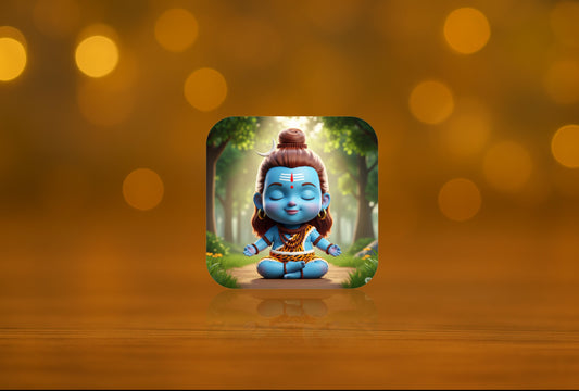 Lord Shiva Design Fridge Magnet