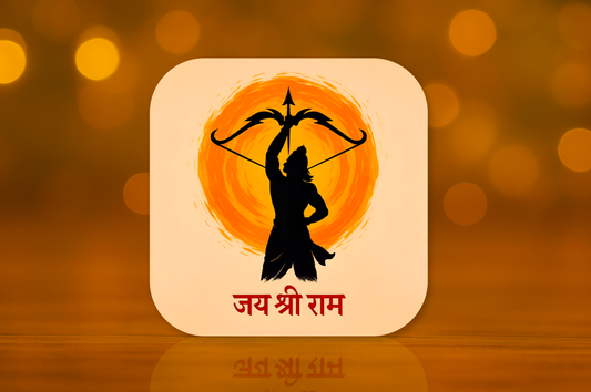 Jai Shri Ram Design Fridge Magnet