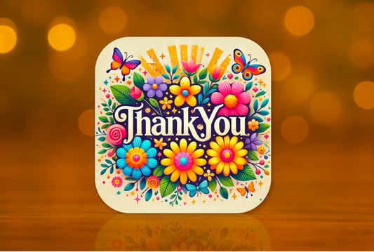 Thank You Design Fridge Magnet