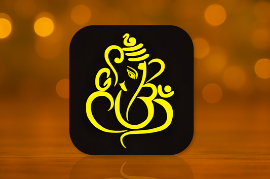 Lord Ganesh Ji Design Fridge Magnet