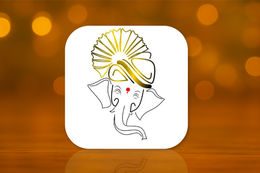Lord Ganesh Ji Design Fridge Magnet