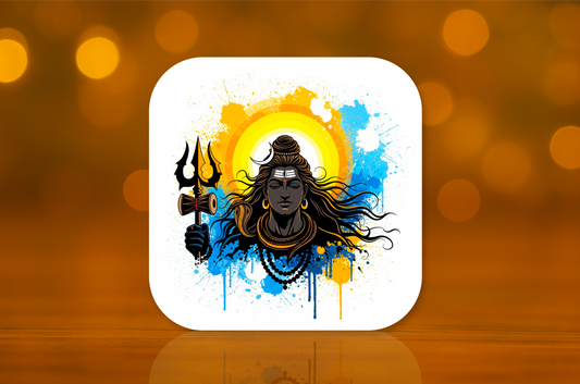 Lord Shiva Design Fridge Magnet
