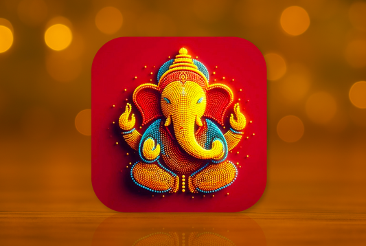 Lord Ganesh Ji Design Fridge Magnet