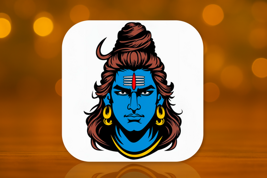 Lord Shiva Design Fridge Magnet